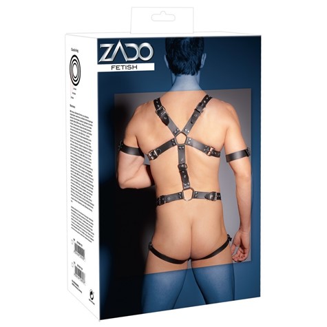 MEN'S LEATHER HARNESS 3R S/M    