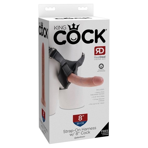 STRAPON KING COCK STRAP-ON 8 INCH